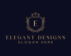 Decorative Royal Crown logo design