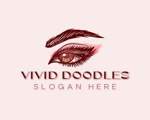 Eyebrows Beauty Fashion logo design