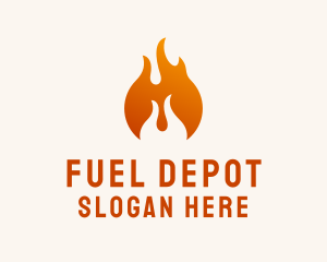 Fire Energy Fuel  logo design