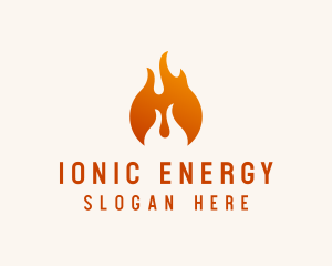 Fire Energy Fuel  logo design