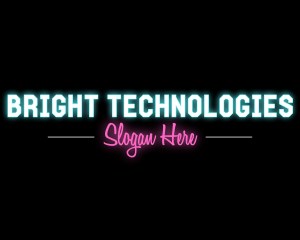 Bright Neon Wordmark logo