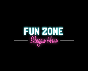 Bright Neon Wordmark logo design