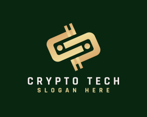 Crypto Digital Currency logo design