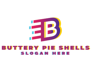 Speedy Motion Letter B logo design