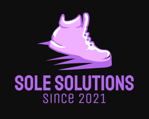 Purple Sneaker Boutique logo design