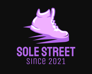 Purple Sneaker Boutique logo design