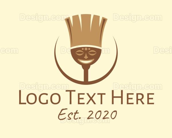 Tribal Broom Art Logo