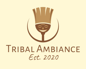 Tribal Broom Art logo design