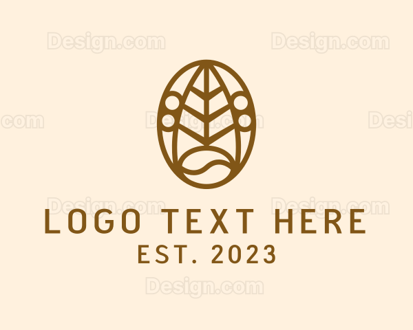 Coffee Bean Leaf Logo