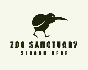 Silhouette Kiwi Bird logo design