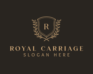 Shield Wreath Royalty logo design