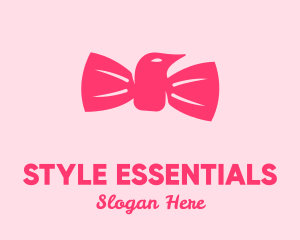 Pink Bow Tie Bird logo