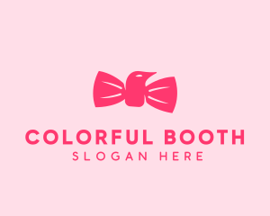 Pink Bow Tie Bird logo design