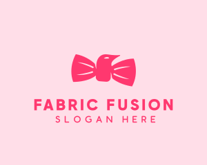 Pink Bow Tie Bird logo design