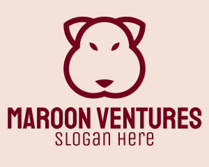 Maroon Beaver Head logo