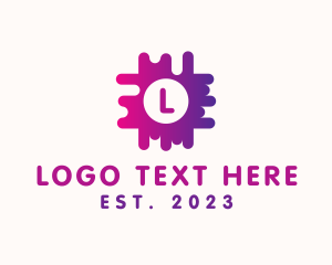 Social Media - Gradient Puzzle Business logo design