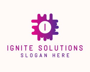 Gradient Puzzle Business  logo design