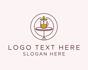 Organic Coffee Plant logo