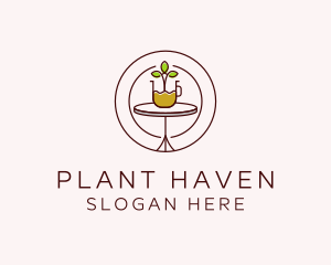 Organic Coffee Plant logo design