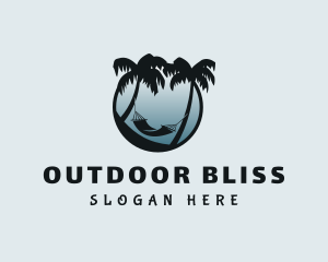 Palm Tree Hammock logo design