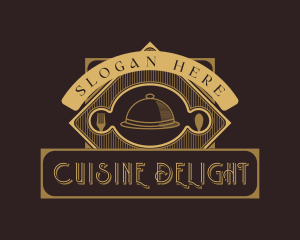 Cloche Cuisine Diner logo design