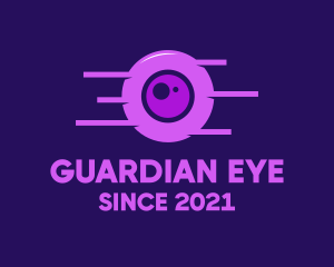 Purple Eye Surveillance logo design