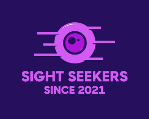 Purple Eye Surveillance logo design