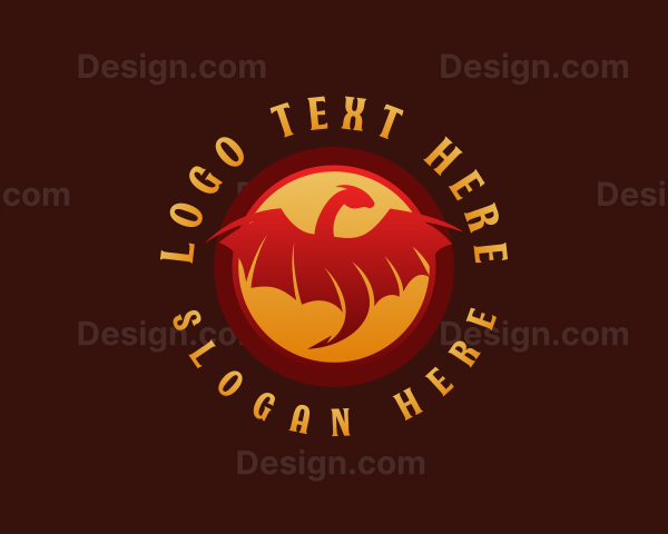 Mythical Dragon Beast Logo