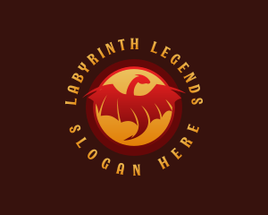 Mythical Dragon Beast logo design