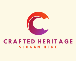 Ribbon Crafts Letter C logo