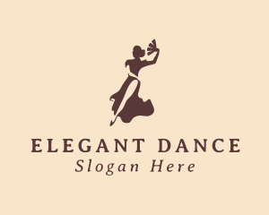 Sexy Lady Dancing  logo design