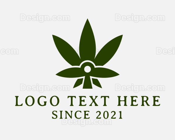 Medical Weed Plant Logo