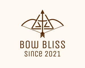 Wooden Bow & Arrow  logo