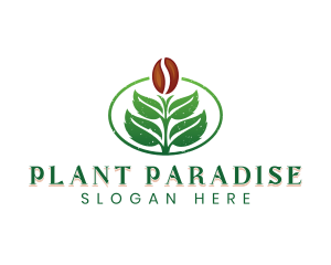 Coffee Bean Plant logo design