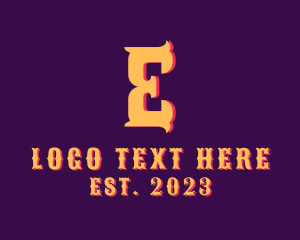 Letter - Carnival Letter E logo design