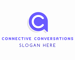 Communication Chat Letter C logo