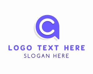 Communication - Communication Chat Letter C logo design