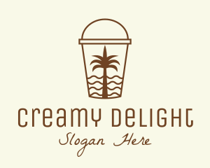 Tropical Beach Smoothie logo design