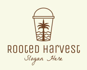 Tropical Beach Smoothie logo design