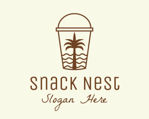 Tropical Beach Smoothie logo design