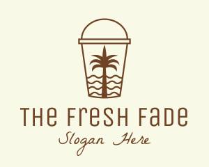 Tropical Beach Smoothie logo design