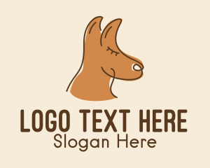 Brown Australian Kangaroo logo