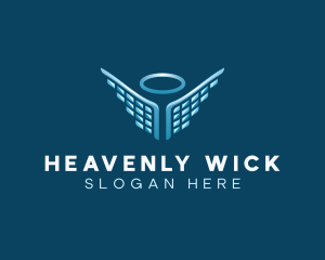 Digital Angel Wing logo design