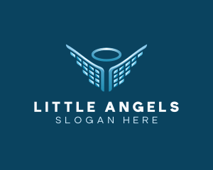 Digital Angel Wing logo design