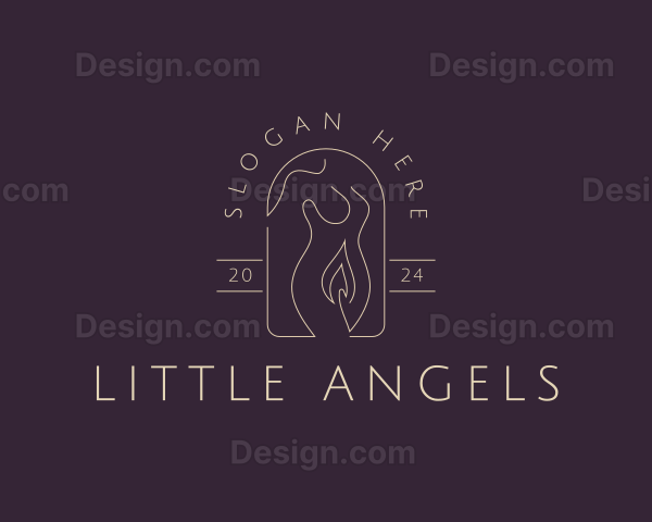 Candle Woman Body Logo