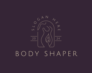 Candle Woman Body logo design