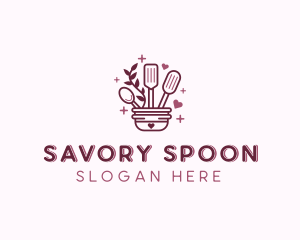 Baking Spatula Spoon  logo design