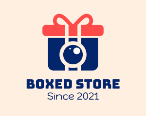 Camera Box Gift  logo design