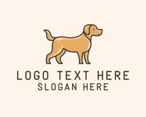 Pet Labrador Dog logo