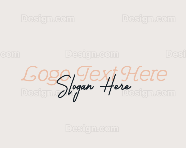 Stylish Script Fashion Logo